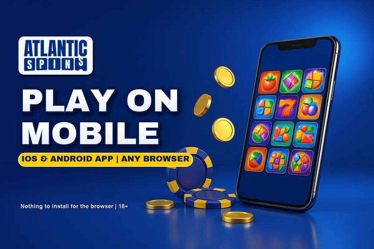 Atlantic Spins app on iPhone and Android